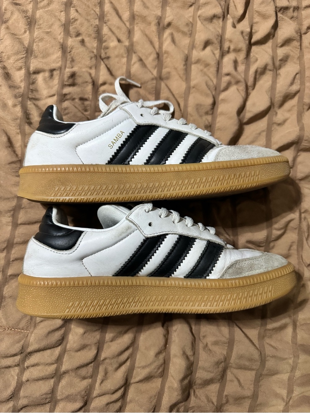 adidas Samba White Black with Gum Sole Men's Sneakers